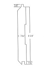 Log Siding 2 x 10 Tongue & Groove Flat - Log Home Center