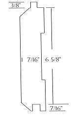 Log Siding 2 x 8 Tongue & Groove Flat - Log Home Center