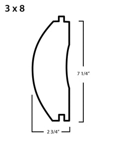 Log Siding 3x8 Tongue & Groove - Log Home Center