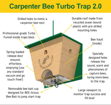 Load image into Gallery viewer, CARPENTER BEE TRAP BEST BEE BROTHERS - Log Home Center