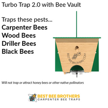 Load image into Gallery viewer, CARPENTER BEE TRAP BEST BEE BROTHERS - Log Home Center
