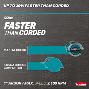 Makita 40V max XGT® Brushless Cordless 16‑5/16" Circular Saw Kit, AWS Capable (5.0Ah) GSH06T1