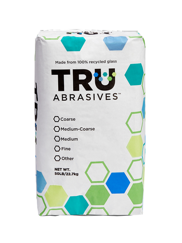 TRU Crushed Glass Blasting Media - Log Home Center